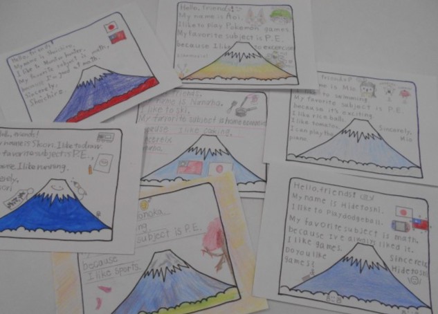 日本の小学校からのお手紙