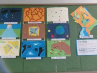 6年生　切り絵をかさねて