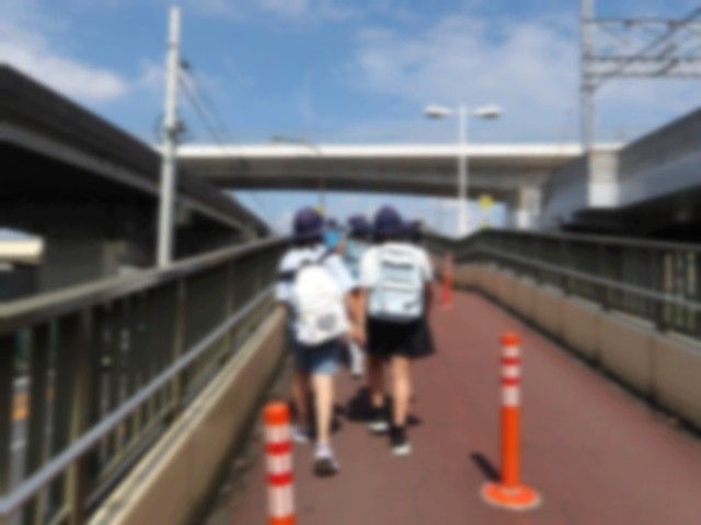 浄水場への道