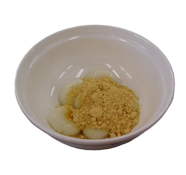 完成した白玉団子