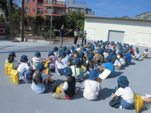 出発前のあいさつ