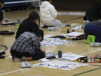 体育館での席書会