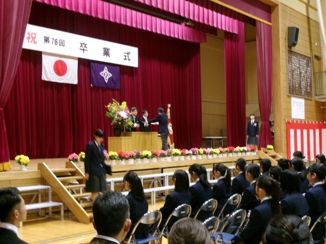 卒業証書授与