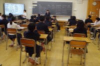 ７年A組では選手決めをしています