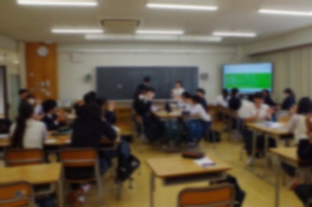 9年D組ではスローガン決めをしています